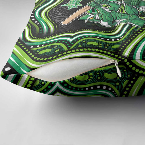 Melbourne Stars Cricket Pillow Cover Australian Cricket Mascot - Modern Indigenous Style