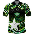 Melbourne Stars Cricket Polo Shirt Australian Cricket Mascot - Modern Indigenous Style