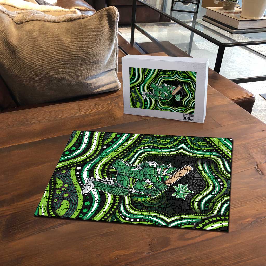 Melbourne Stars Cricket Puzzle Australian Cricket Mascot - Modern Indigenous Style