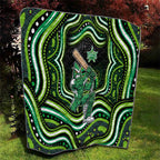 Melbourne Stars Cricket Quilt Australian Cricket Mascot - Modern Indigenous Style