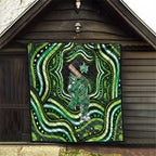Melbourne Stars Cricket Quilt Australian Cricket Mascot - Modern Indigenous Style