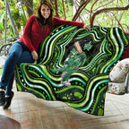 Melbourne Stars Cricket Quilt Australian Cricket Mascot - Modern Indigenous Style