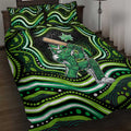 Melbourne Stars Cricket Quilt Bed Set Australian Cricket Mascot - Modern Indigenous Style