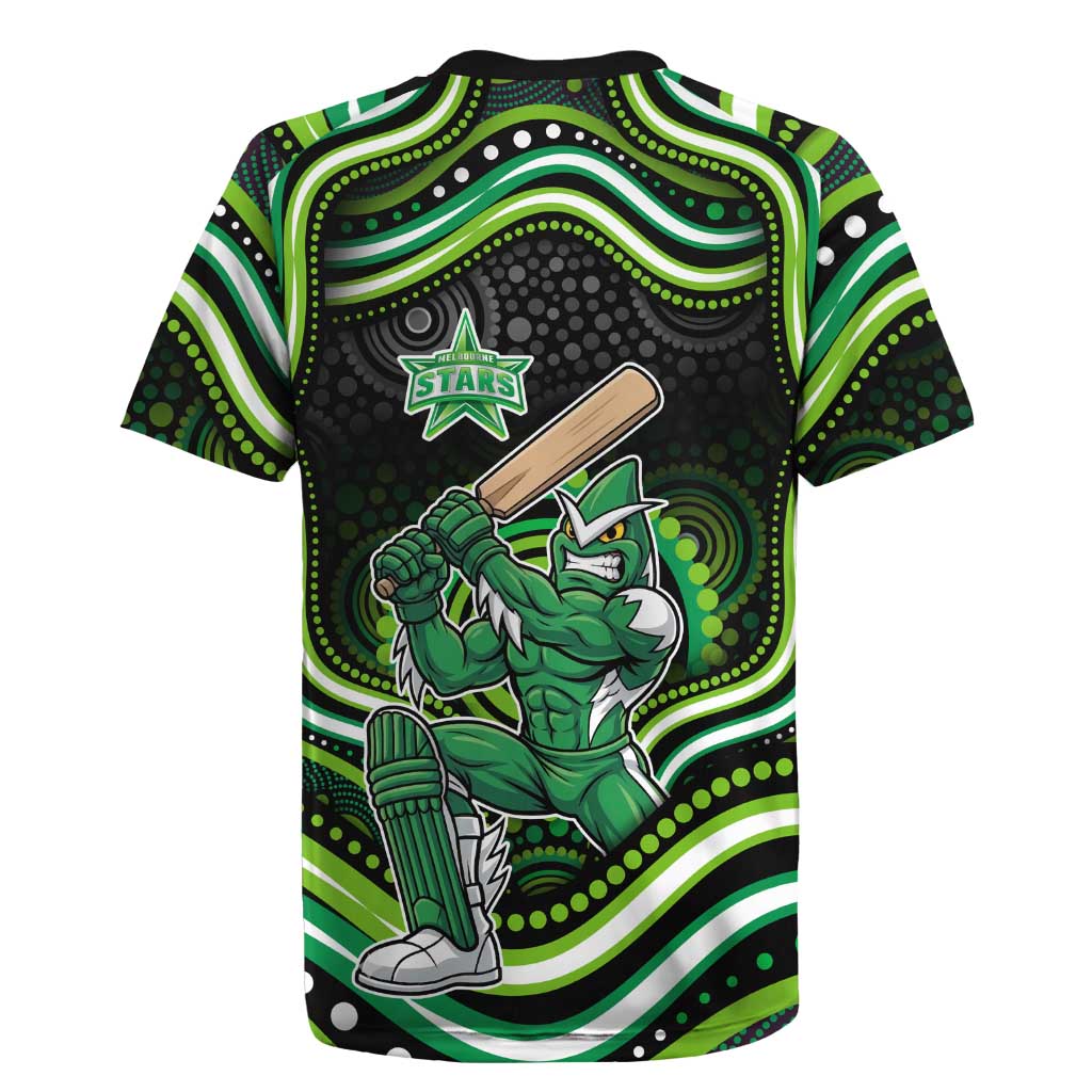 Melbourne Stars Cricket Rugby Jersey Australian Cricket Mascot - Modern Indigenous Style