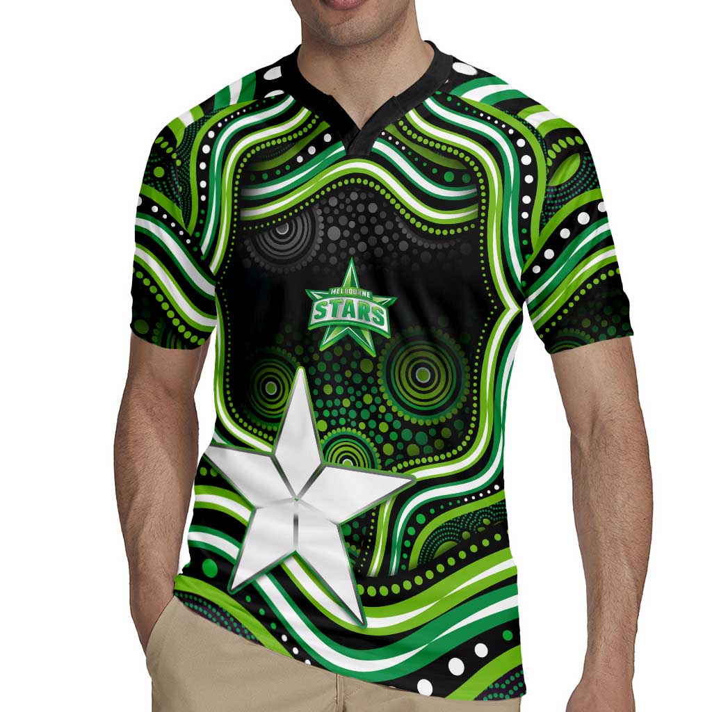 Melbourne Stars Cricket Rugby Jersey Australian Cricket Mascot - Modern Indigenous Style