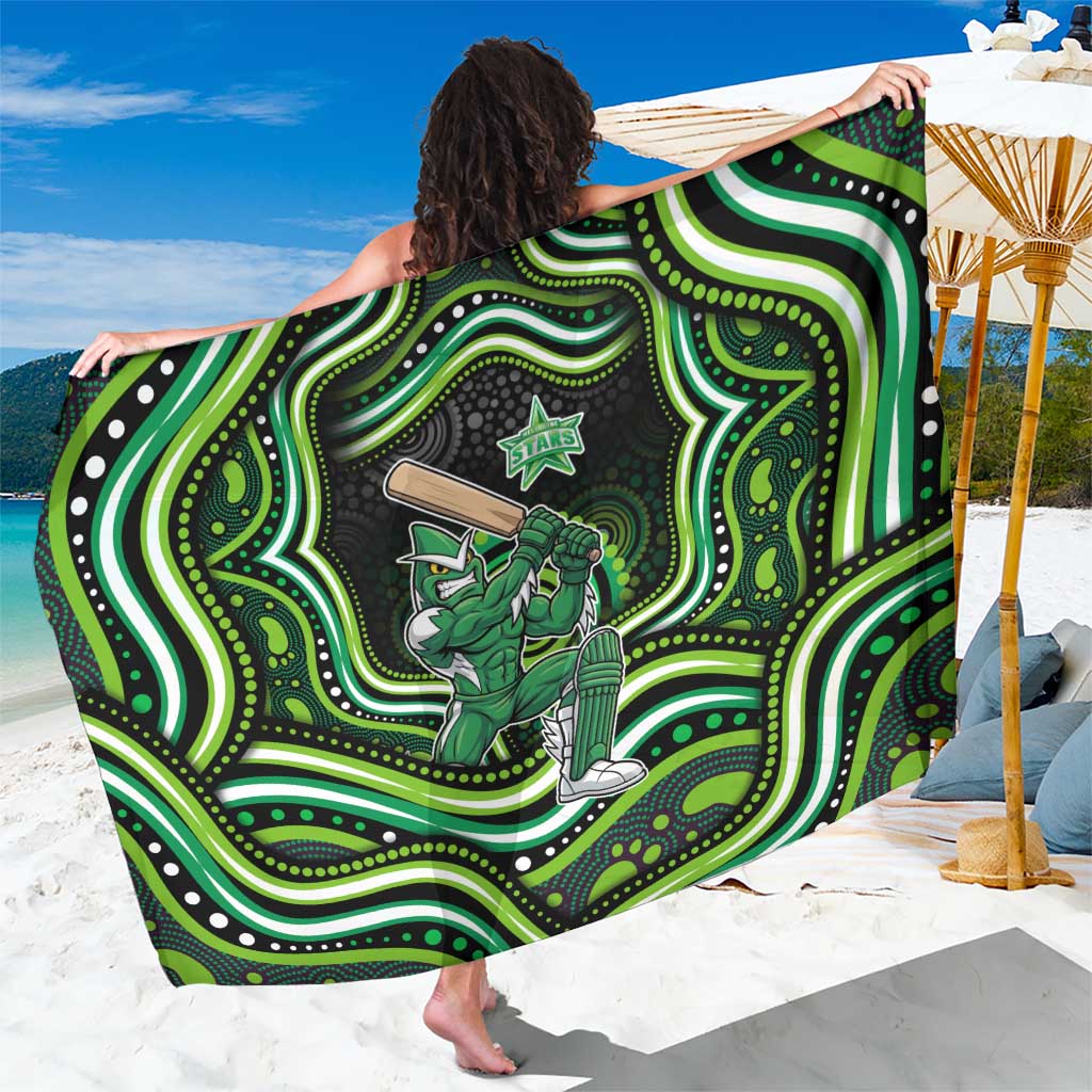 Melbourne Stars Cricket Sarong Australian Cricket Mascot - Modern Indigenous Style