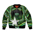 Melbourne Stars Cricket Sleeve Zip Bomber Jacket Australian Cricket Mascot - Modern Indigenous Style