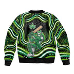 Melbourne Stars Cricket Sleeve Zip Bomber Jacket Australian Cricket Mascot - Modern Indigenous Style