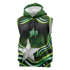 Melbourne Stars Cricket Sleeveless Hoodie Australian Cricket Mascot - Modern Indigenous Style