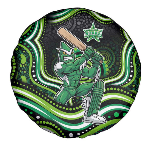 Melbourne Stars Cricket Spare Tire Cover Australian Cricket Mascot - Modern Indigenous Style