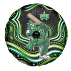 Melbourne Stars Cricket Spare Tire Cover Australian Cricket Mascot - Modern Indigenous Style