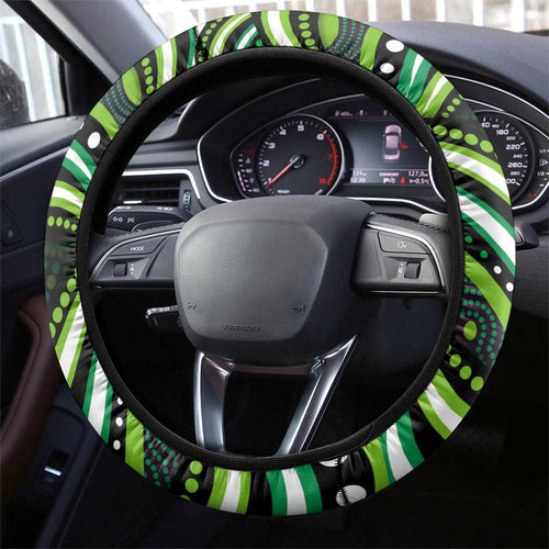 Melbourne Stars Cricket Steering Wheel Cover Australian Cricket Mascot - Modern Indigenous Style
