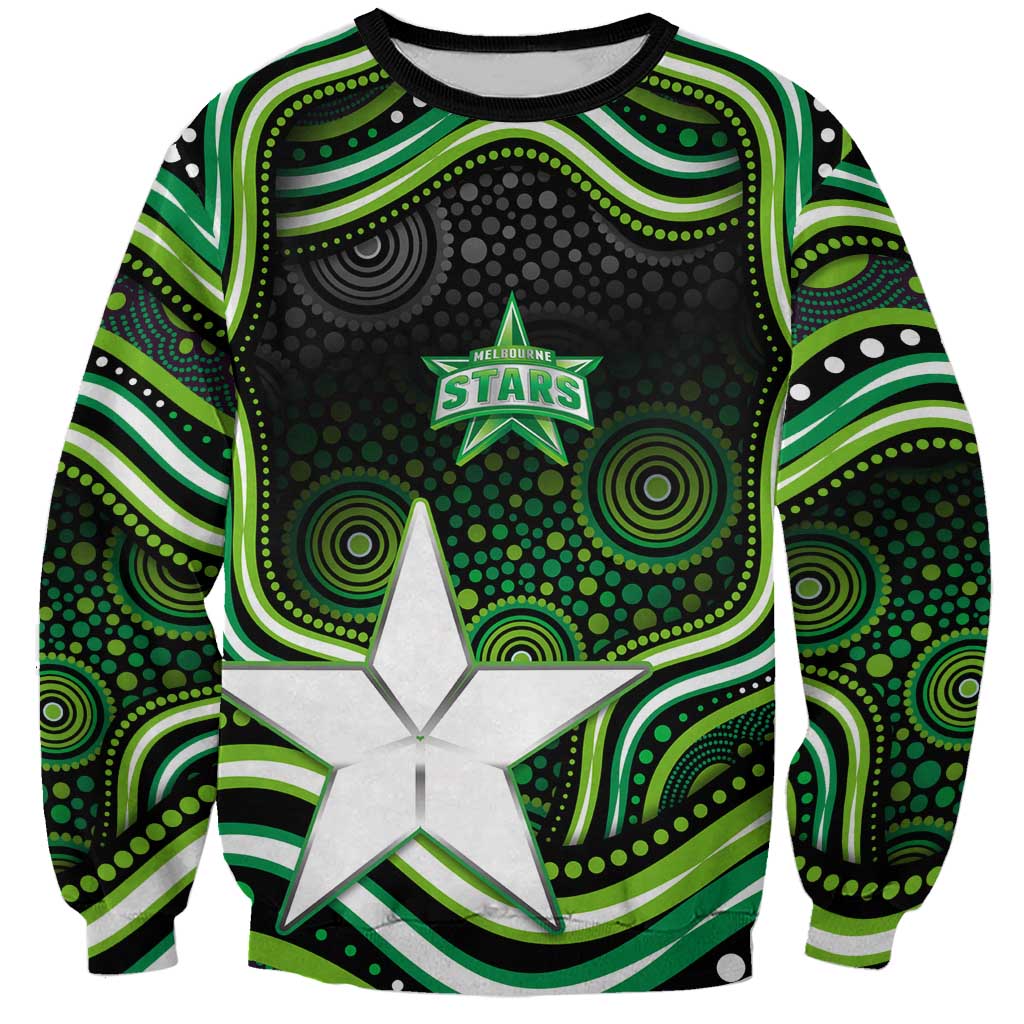 Melbourne Stars Cricket Sweatshirt Australian Cricket Mascot - Modern Indigenous Style