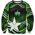 Melbourne Stars Cricket Sweatshirt Australian Cricket Mascot - Modern Indigenous Style