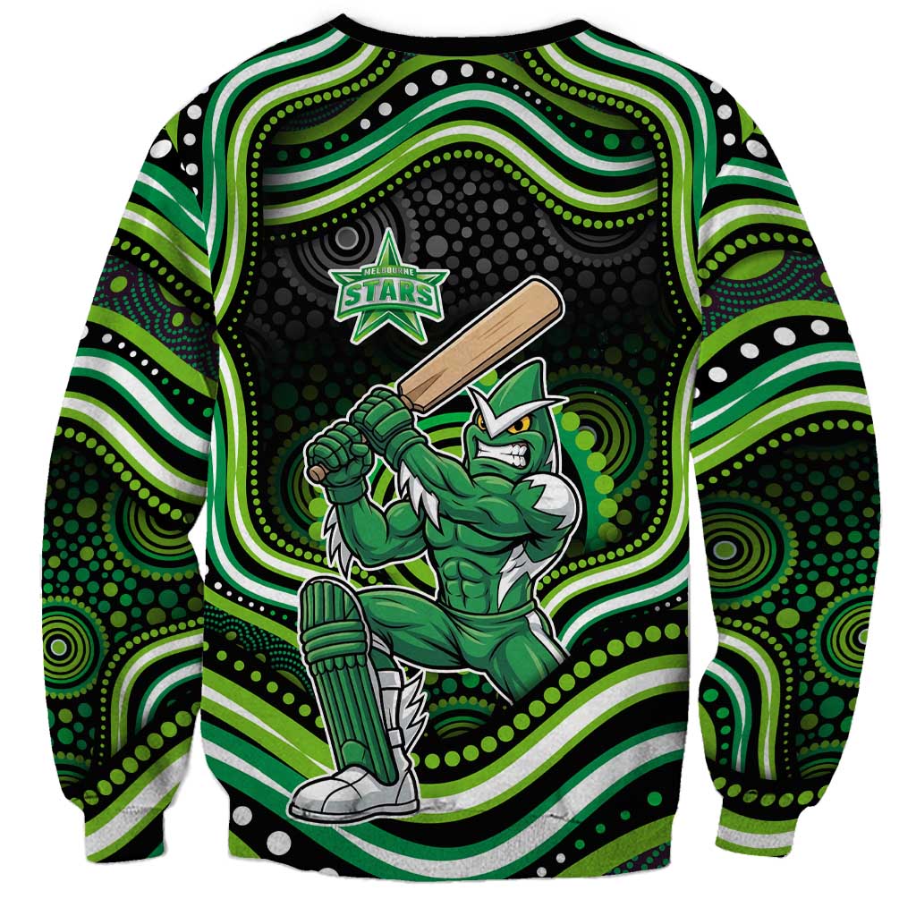 Melbourne Stars Cricket Sweatshirt Australian Cricket Mascot - Modern Indigenous Style