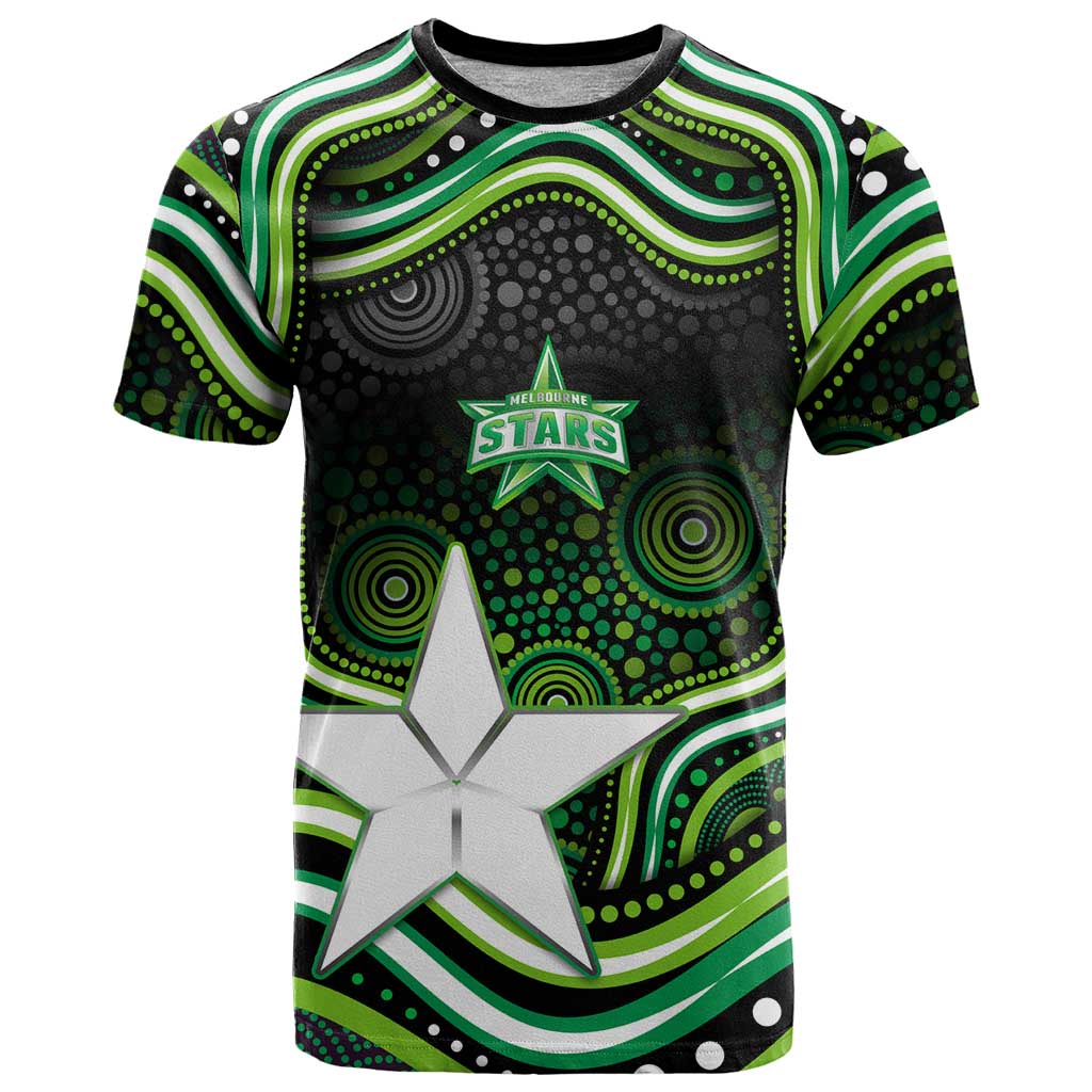 Melbourne Stars Cricket T Shirt Australian Cricket Mascot - Modern Indigenous Style