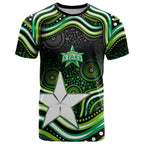 Melbourne Stars Cricket T Shirt Australian Cricket Mascot - Modern Indigenous Style