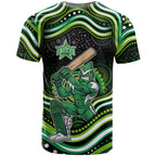 Melbourne Stars Cricket T Shirt Australian Cricket Mascot - Modern Indigenous Style