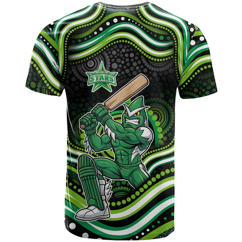 Melbourne Stars Cricket T Shirt Australian Cricket Mascot - Modern Indigenous Style