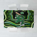 Melbourne Stars Cricket Tablecloth Australian Cricket Mascot - Modern Indigenous Style