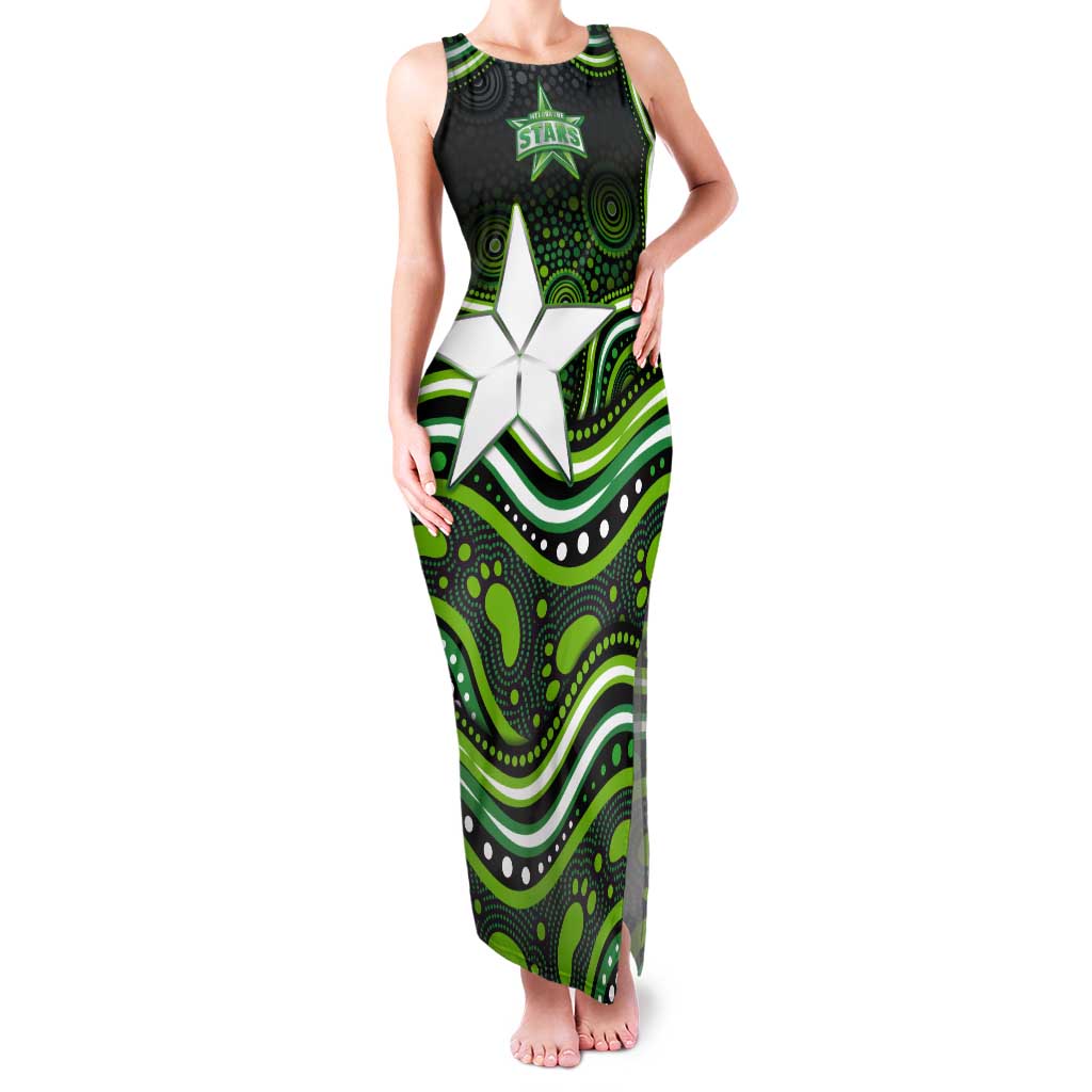 Melbourne Stars Cricket Tank Maxi Dress Australian Cricket Mascot - Modern Indigenous Style