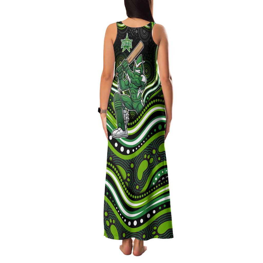 Melbourne Stars Cricket Tank Maxi Dress Australian Cricket Mascot - Modern Indigenous Style