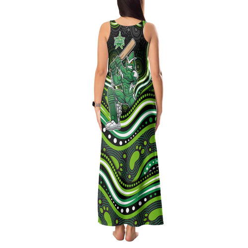 Melbourne Stars Cricket Tank Maxi Dress Australian Cricket Mascot - Modern Indigenous Style