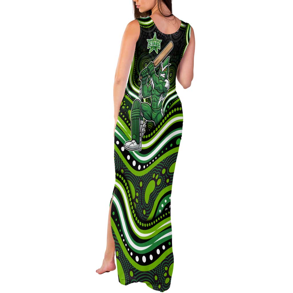 Melbourne Stars Cricket Tank Maxi Dress Australian Cricket Mascot - Modern Indigenous Style