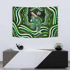 Melbourne Stars Cricket Tapestry Australian Cricket Mascot - Modern Indigenous Style