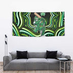 Melbourne Stars Cricket Tapestry Australian Cricket Mascot - Modern Indigenous Style
