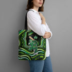 Melbourne Stars Cricket Tote Bag Australian Cricket Mascot - Modern Indigenous Style