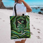 Melbourne Stars Cricket Tote Bag Australian Cricket Mascot - Modern Indigenous Style