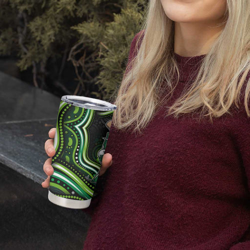 Melbourne Stars Cricket Tumbler Cup Australian Cricket Mascot - Modern Indigenous Style