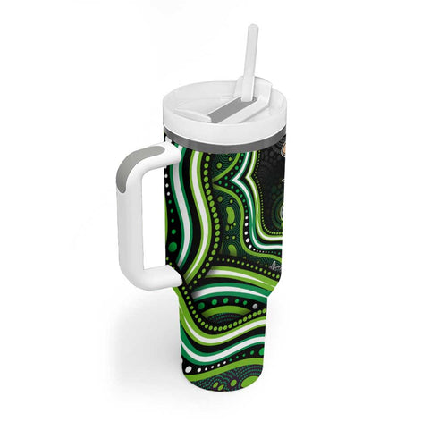 Melbourne Stars Cricket Tumbler With Handle Australian Cricket Mascot - Modern Indigenous Style