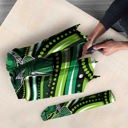Melbourne Stars Cricket Umbrella Australian Cricket Mascot - Modern Indigenous Style