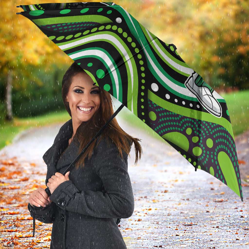 Melbourne Stars Cricket Umbrella Australian Cricket Mascot - Modern Indigenous Style