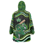 Melbourne Stars Cricket Wearable Blanket Hoodie Australian Cricket Mascot - Modern Indigenous Style