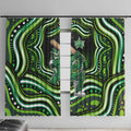 Melbourne Stars Cricket Window Curtain Australian Cricket Mascot - Modern Indigenous Style