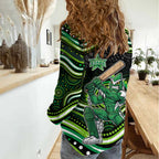 Melbourne Stars Cricket Women Casual Shirt Australian Cricket Mascot - Modern Indigenous Style