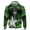 Melbourne Stars Cricket Zip Hoodie Australian Cricket Mascot - Modern Indigenous Style