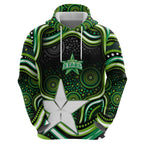 Melbourne Stars Cricket Zip Hoodie Australian Cricket Mascot - Modern Indigenous Style