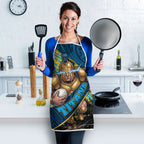 Gold Coast Titans Rugby Apron Tribal Polynesian Power Art - Lightning Mascot