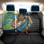 Gold Coast Titans Rugby Back Car Seat Cover Tribal Polynesian Power Art - Lightning Mascot