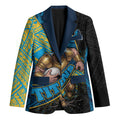 Gold Coast Titans Rugby Blazer Tribal Polynesian Power Art - Lightning Mascot