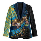 Gold Coast Titans Rugby Blazer Tribal Polynesian Power Art - Lightning Mascot
