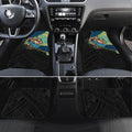 Gold Coast Titans Rugby Car Mats Tribal Polynesian Power Art - Lightning Mascot