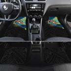 Gold Coast Titans Rugby Car Mats Tribal Polynesian Power Art - Lightning Mascot