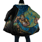 Gold Coast Titans Rugby Cloak Tribal Polynesian Power Art - Lightning Mascot