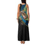 Gold Coast Titans Rugby Family Matching Tank Maxi Dress and Hawaiian Shirt Tribal Polynesian Power Art - Lightning Mascot