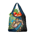 Gold Coast Titans Rugby Grocery Bag Tribal Polynesian Power Art - Lightning Mascot